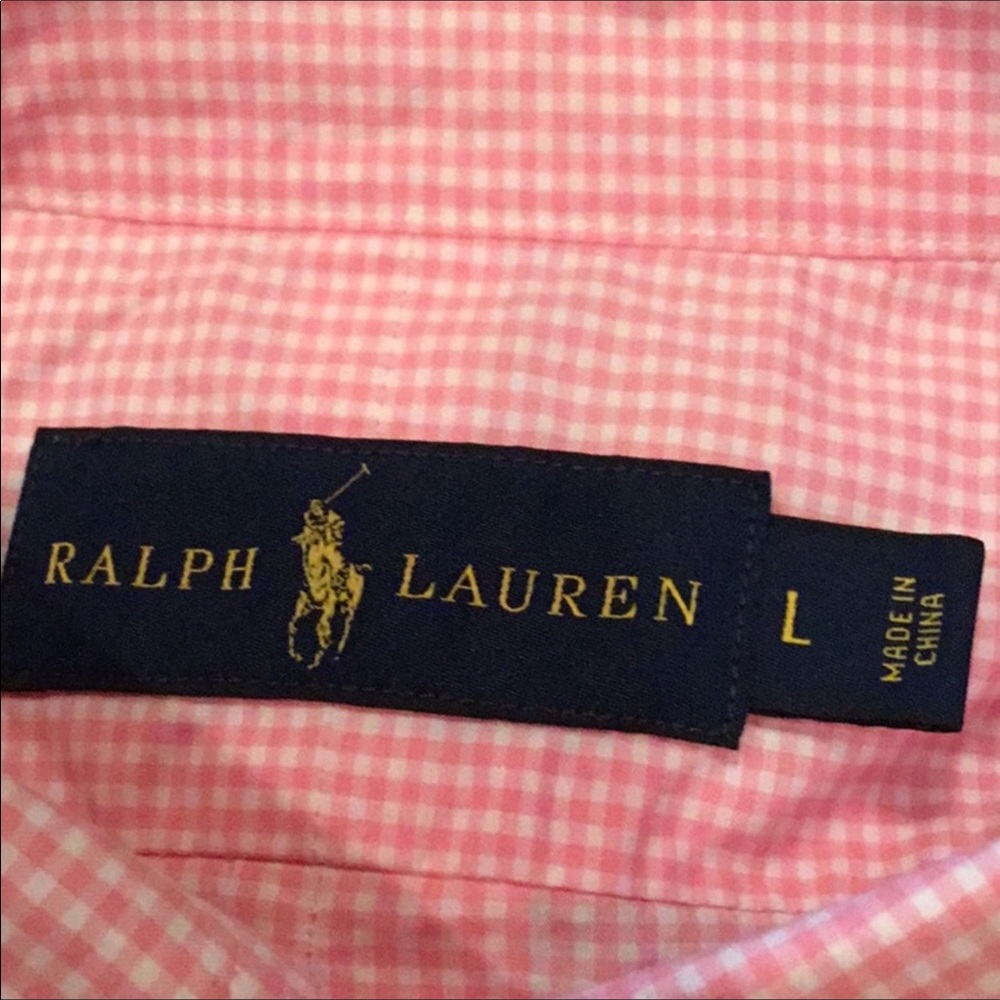 Ralph Lauren Pink & White Checked Shirt - Picture 6 of 6